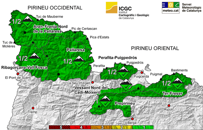 Butlletí de Perill d'Allaus actualitzat el 23/05/2018